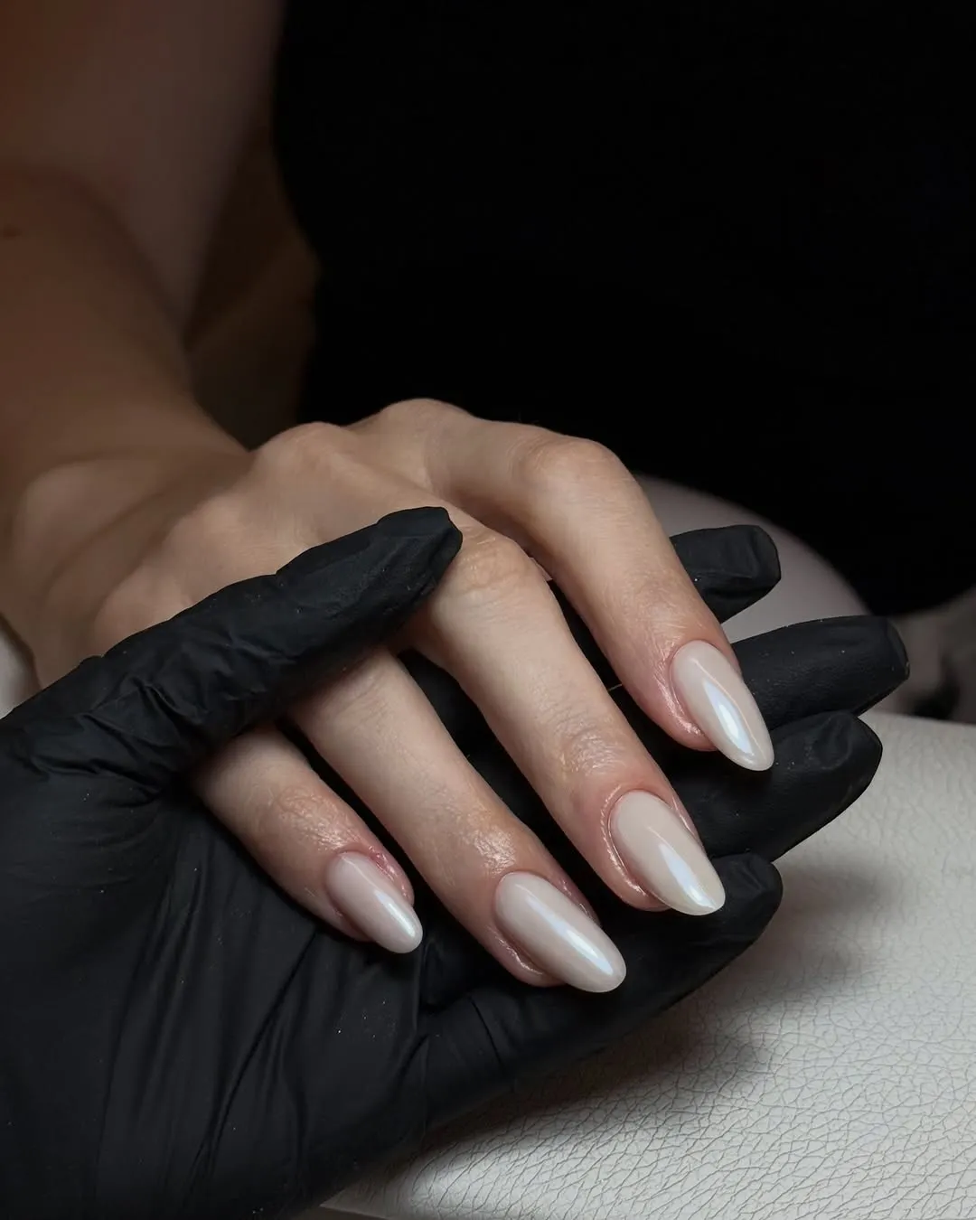 Glazed nude manicure Limassol, by Urban Chíc Beauty Lounge